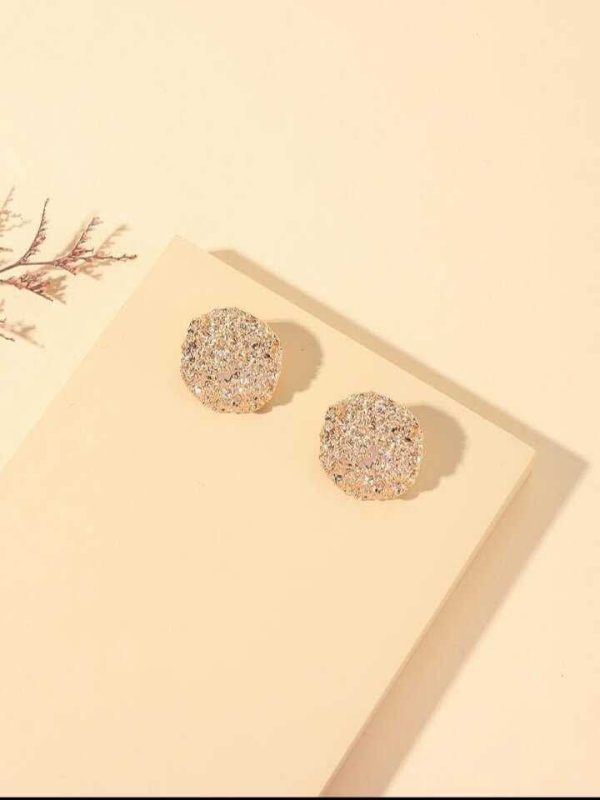 Aretes Dorados brillantes - Imagen 2