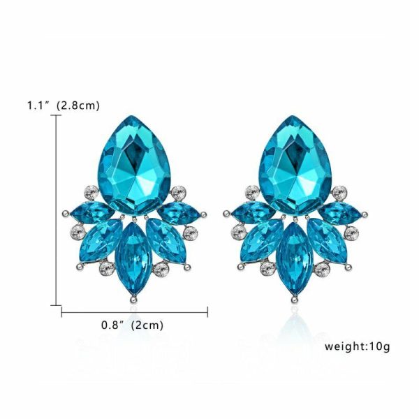 Aretes de cristal azul - Imagen 4