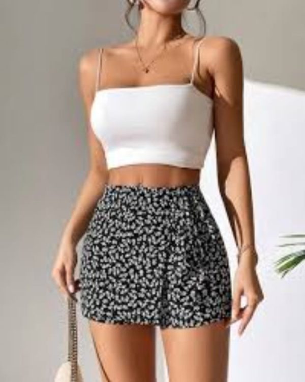 Skort estampado floral - Imagen 3