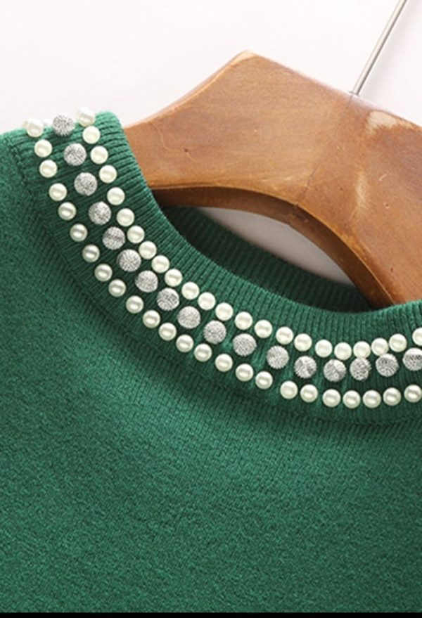 Blusa de punto verde - Imagen 2