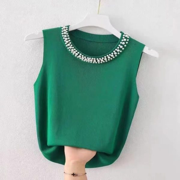 Blusa de punto verde