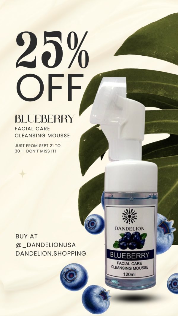 Blueberry Facial Care Cleansing Mousse - Imagen 2